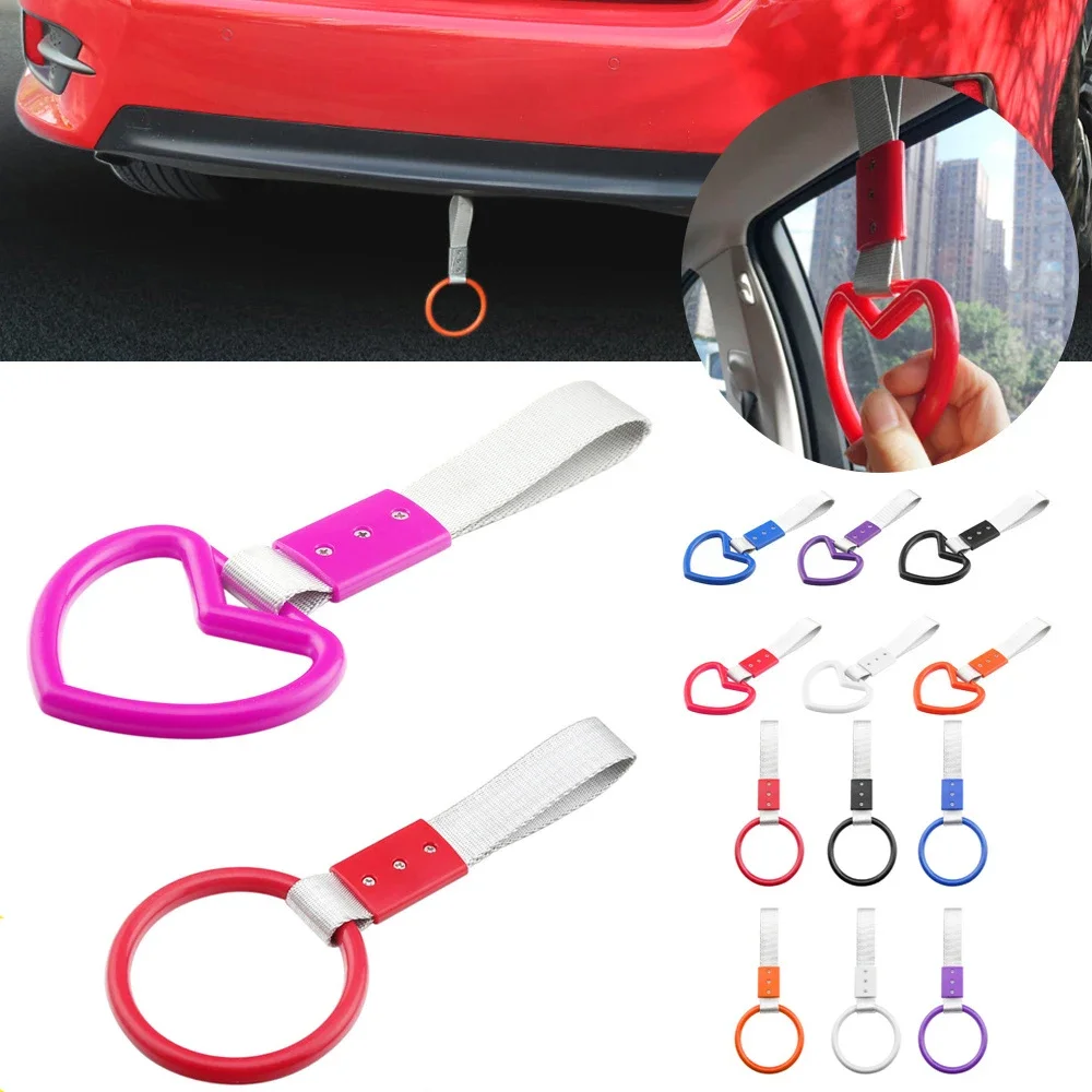 Tsurikawa Ring Hart Jdm Trein Bus Handvat Draagriem Drift Charm Strap Drift Waarschuwing Ring Voor Auto Achterbumper Levert