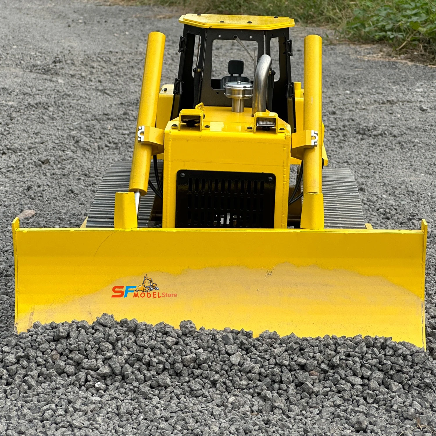 1/10 ไฮดรอลิก RC Bulldozer โลหะรุ่น RTR รุ่นแสงระบบวิศวกรรมเครื่องจักร Bulldozer ผู้ใหญ่ RC รถของเล่น