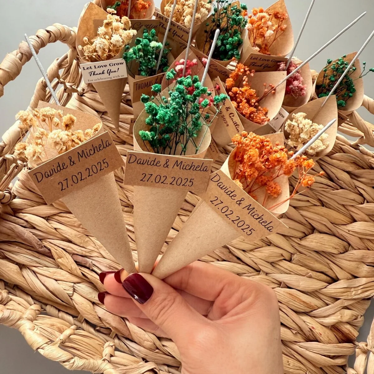 

Персонализированные магнитные подарки с блестками и цветочной лентой: деревенские цветы на свадьбу - детские сувениры для свадебного душа