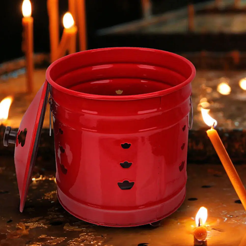 Durable Burn Bin Fire Garbage Garden for Incinerator Burning Barrels Enamel Worship