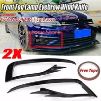 Luz antiniebla delantera para coche, cubierta de lámpara, rejilla de parachoques, pegatina embellecedora decorativa, sintonización para VW Golf 7,5 Golf MK7.5 2017 2018 2019, Kits de carrocería