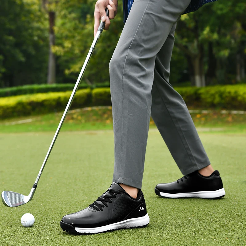 Nowe męskie buty golfowe, biznesowe buty sportowe na świeżym powietrzu, profesjonalne buty treningowe