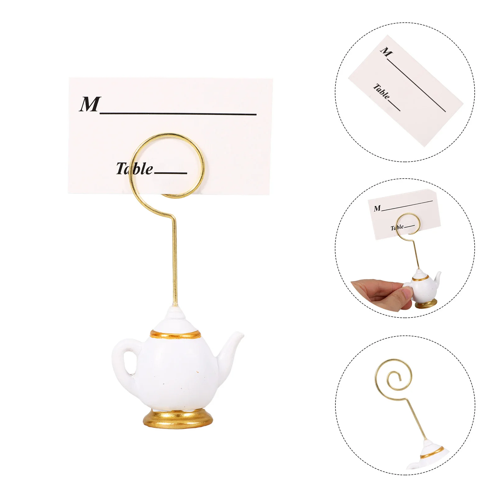 

1Set Resin Table Number Holder Clip Memo Photo Display Stand Wedding Party Decor Table Number Holders Place Card Holders