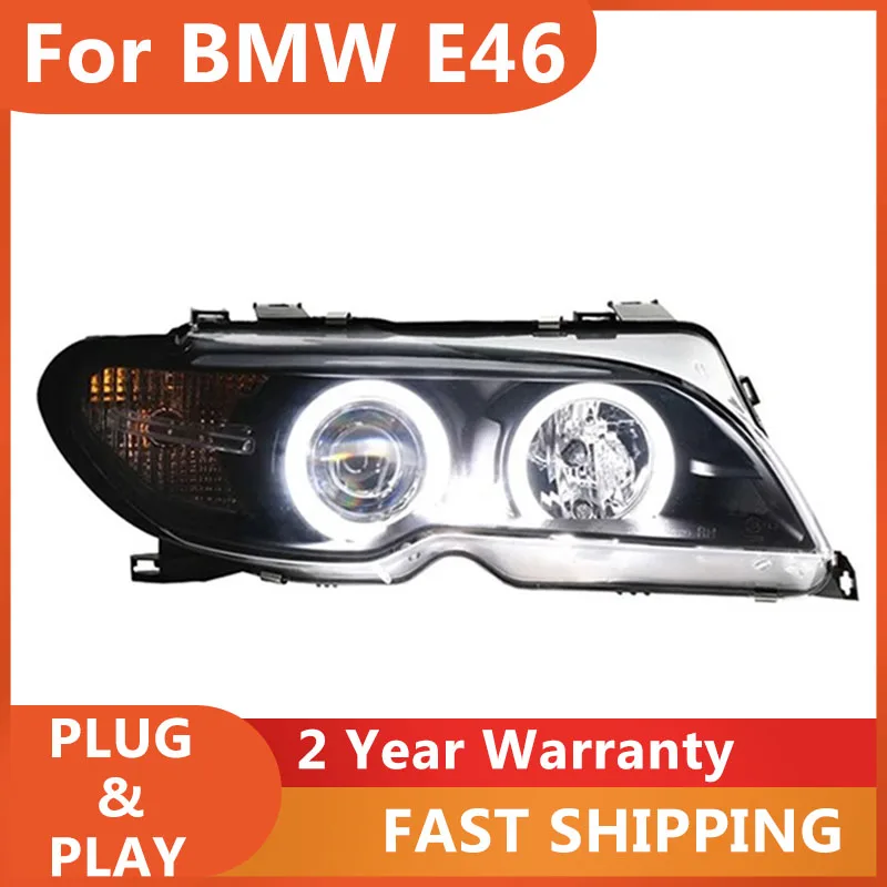 

KOWELL Автомобильный Стайлинг для BMW E46 Фара 316i 318i 320i 325i 2003 2004 2005 E46 Фара DRL Указатель поворота Ближний свет Проекто