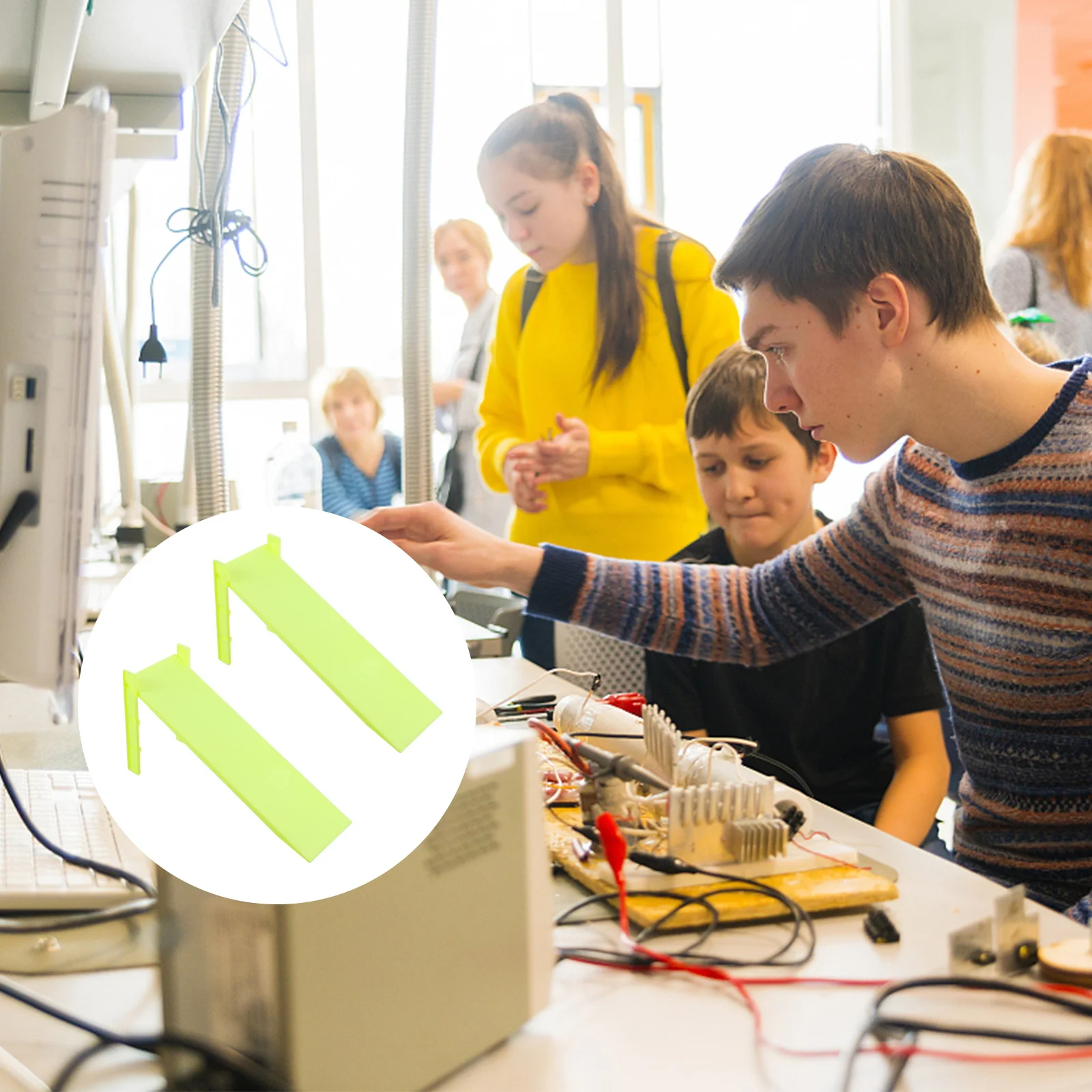 

2 комплекта пластиковых наклонных пластин, оборудование для обучения физике, прочный набор наклон, инструмент для эксперимента по трению для физического эксперимента