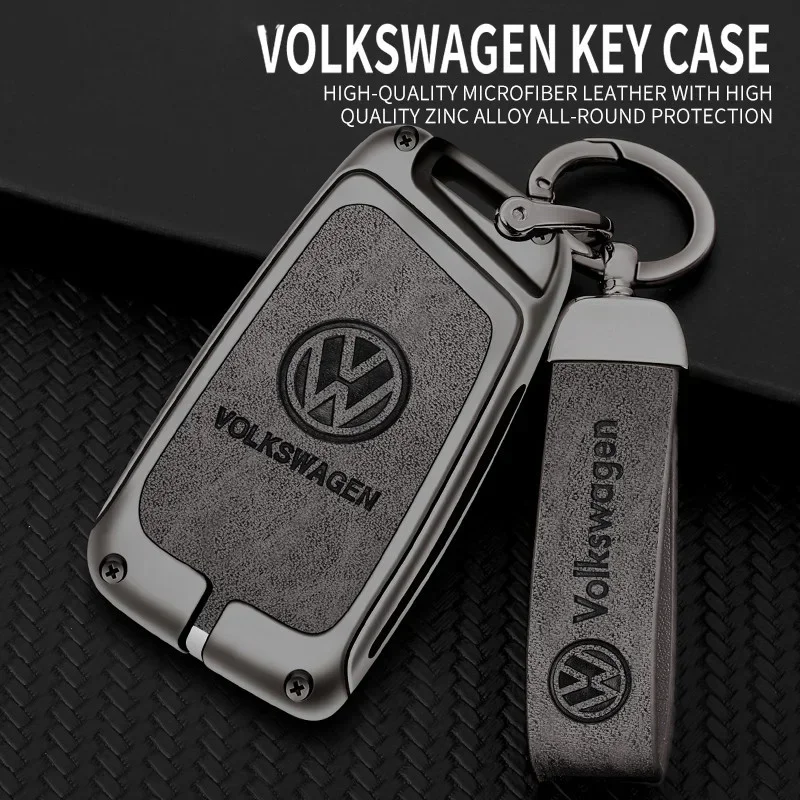 Car Remote Key Case Cover For Volkswagen VW Tiguan MK2 Magotan Passat B8 CC 2017 2018 For Skoda Superb A7 Keychain Accessories