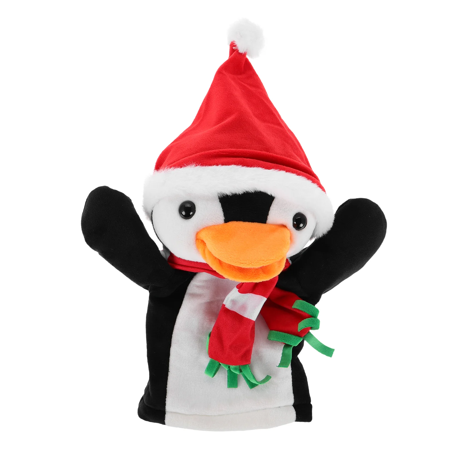 

Penguin Hand Puppet Animal Character Puppets Christmas Toddlers Toys Cute Finger Kids for Jungle Holiday-themed Variety