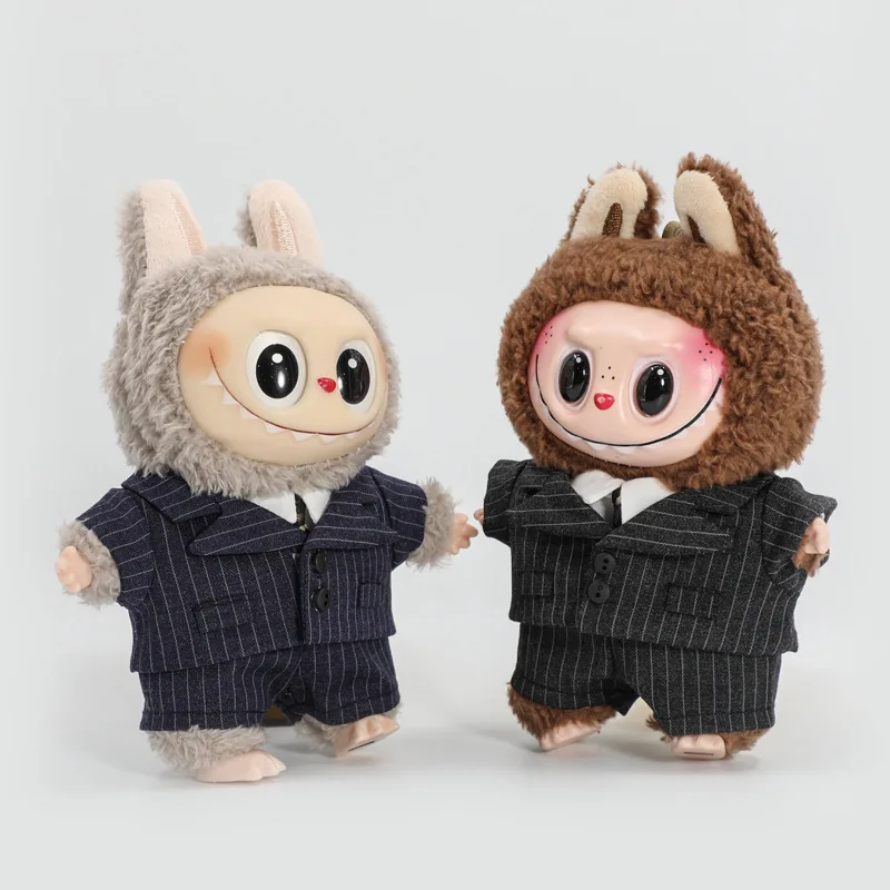 Labubu baby clothes suit, collegiate style uniform set, 'Legal Pact' dress-up doll clothes, 15cm baby clothes