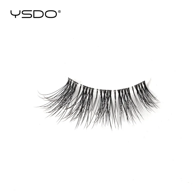 YSDO 5/10 Paar Falsche Wimpern Natürliche Lange Faux 3D Nerz Peitsche Handgemachte Gefälschte Wimpern Verlängerung Make-Up Weiche Halb Falsche Wimpern