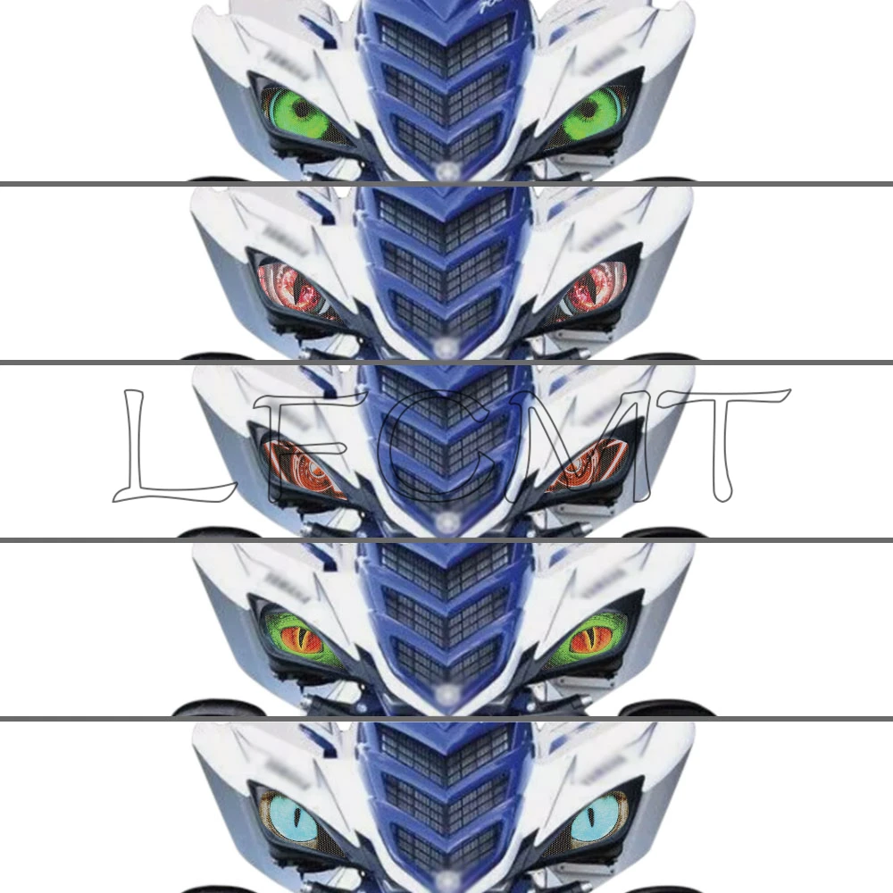 Motorfiets Koplamp Sticker Head Light Eye Guard Decor Decal Fit voor Yamaha Raptor 250 350 700/R YFZ 450/R/X Wolverine 350 450