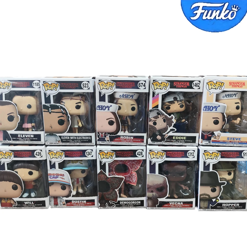 Funko Pop Television Strangers Eleven #826 Eleven #523 #827 Max #552 Max #1243 Joyce Action Figure Toys Collectible Vinyl Dolls