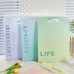 1 Set A4 File Folder With Tabs 13 Vertical Pockets Snap Button Portable Examination Paper Document Accordion File Organizer Bag