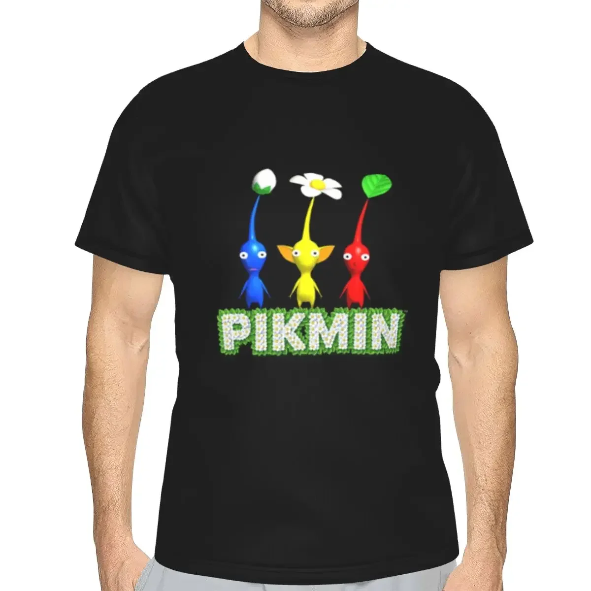 Pikmin polyester T-Shirt Men'sClassic T Shirts Men Round Neck Short Sleeve