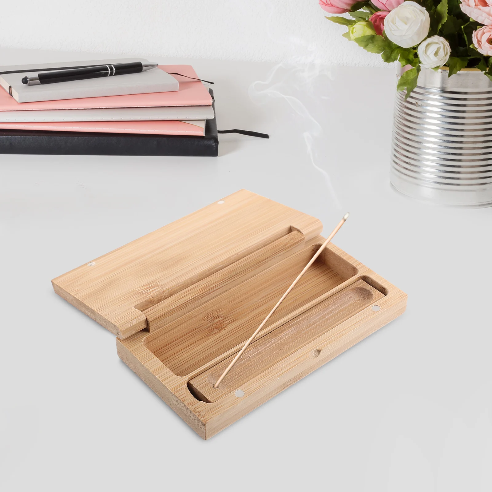 

Incense Box Insence Stick Burn Holder Decorations Scent Sticks Fragrance Bamboo