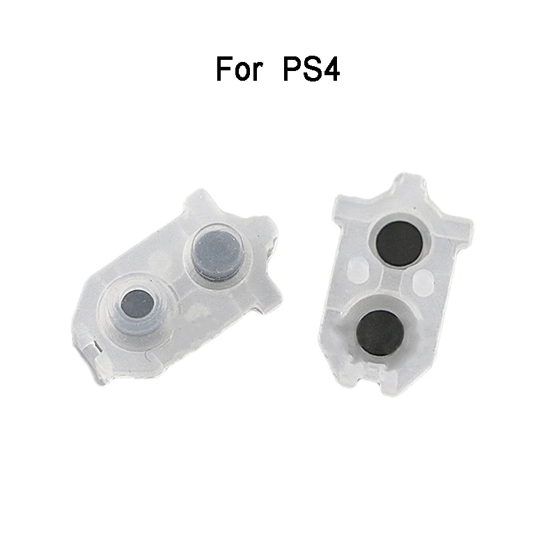 YuXi 2PCS For PS4 Conductive Adhesive Buttons Replacement Controller Silicone Conductive Rubber Pad Key Pads Button Rubber Mat