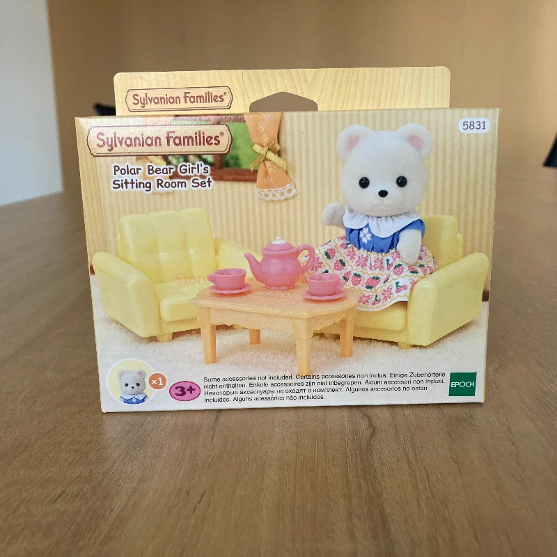 Sylvanian Families Anime Figuren Familie Set Speelgoed Schattig Konijn Tweeling Babypop Collectible Kamer Ornamenten Decor Figuur Kindercadeau