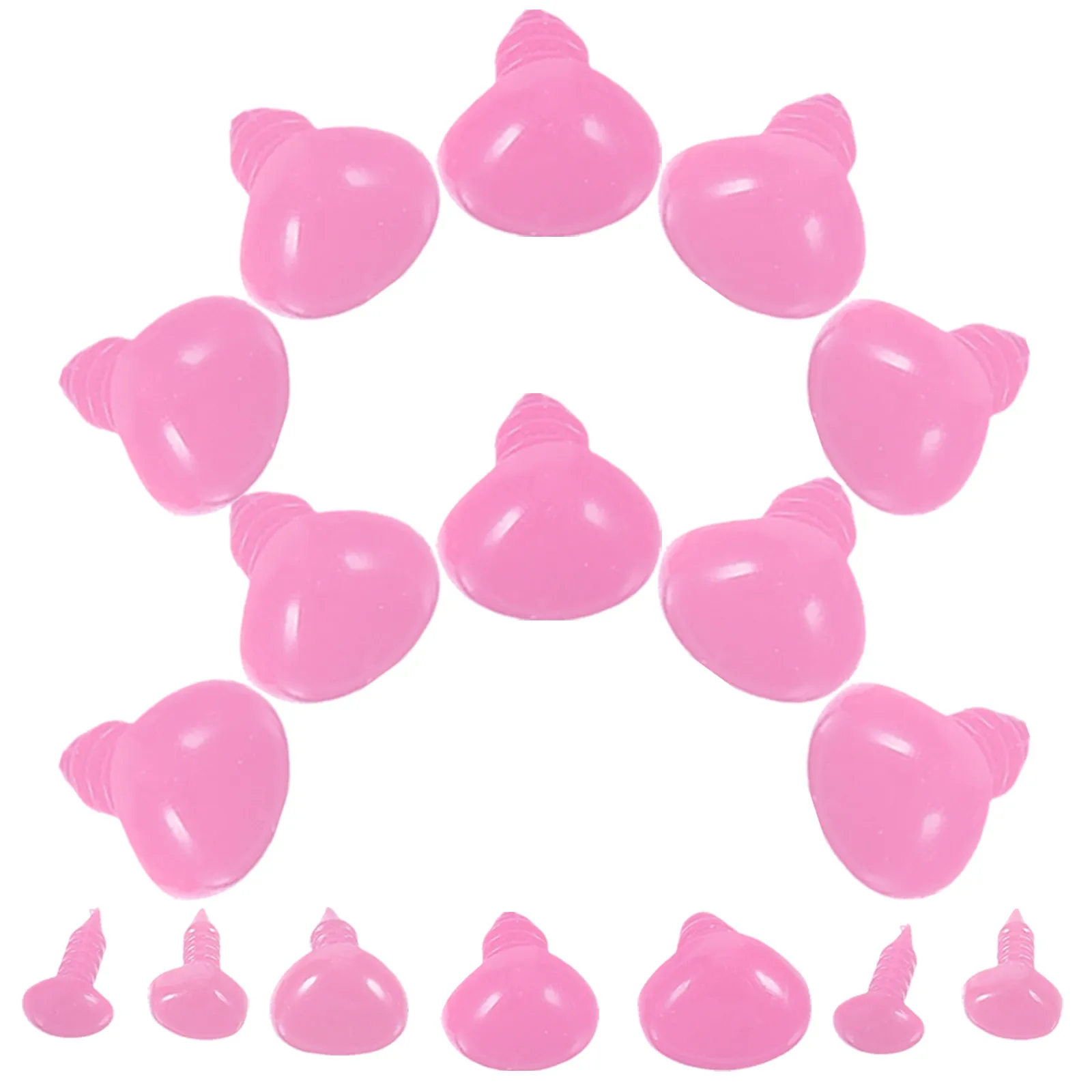 

100Pcs Stuffed Safety Nose Plastic Crafting Accessory for Handmade Animal Figures DIY Supply Kids Parent Interaction