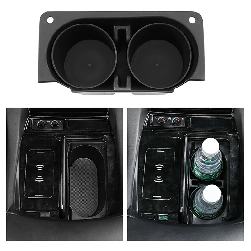 Ranura para taza de agua Interior de coche, limitador de soporte de taza, Clip de límite de deslizamiento, para Toyota Alphard Vellfire 2015-2021