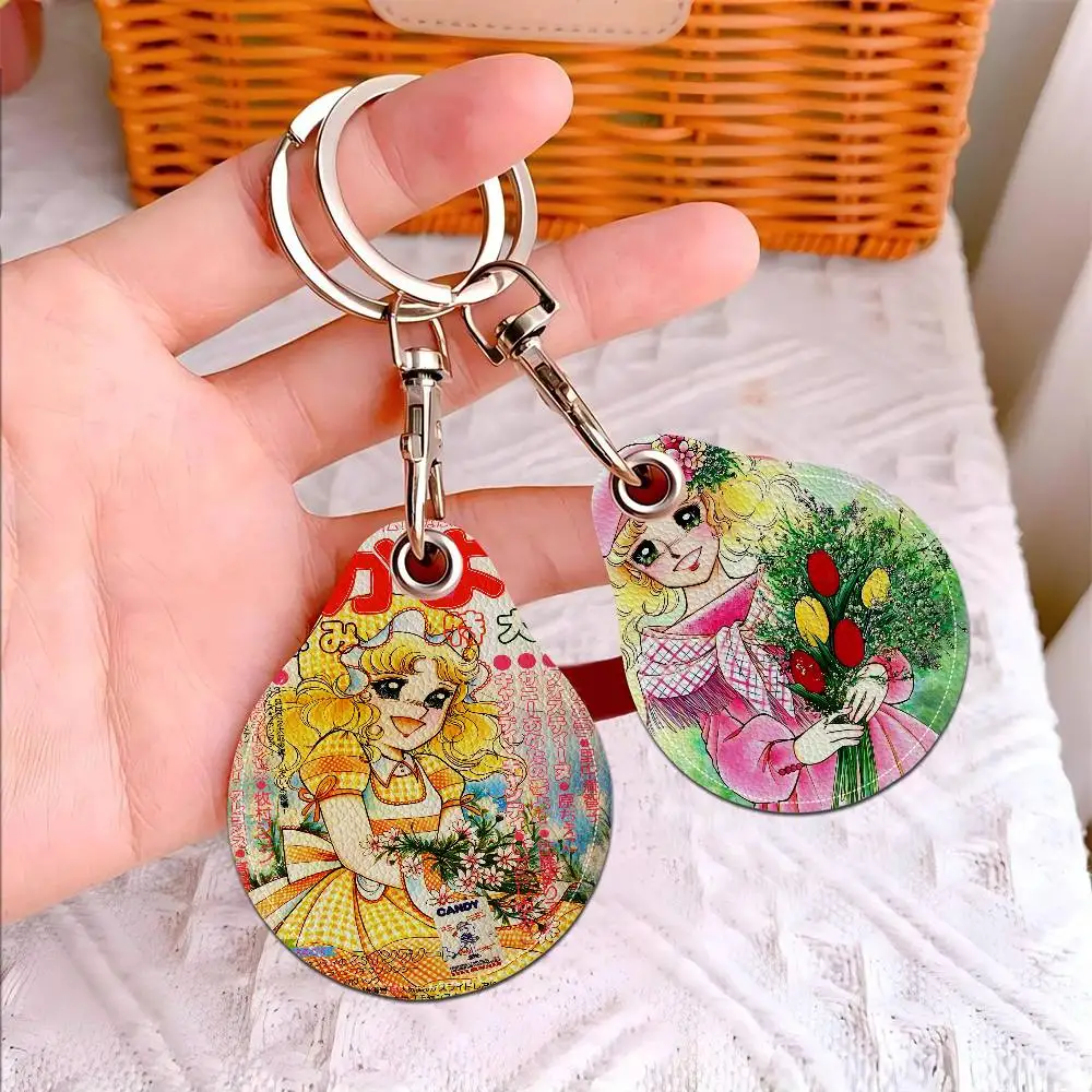 Candy Candy Anime Waterdrop Aped N Acc Control Card Holder For Vehicles Public Transport Keychain Protective Cover