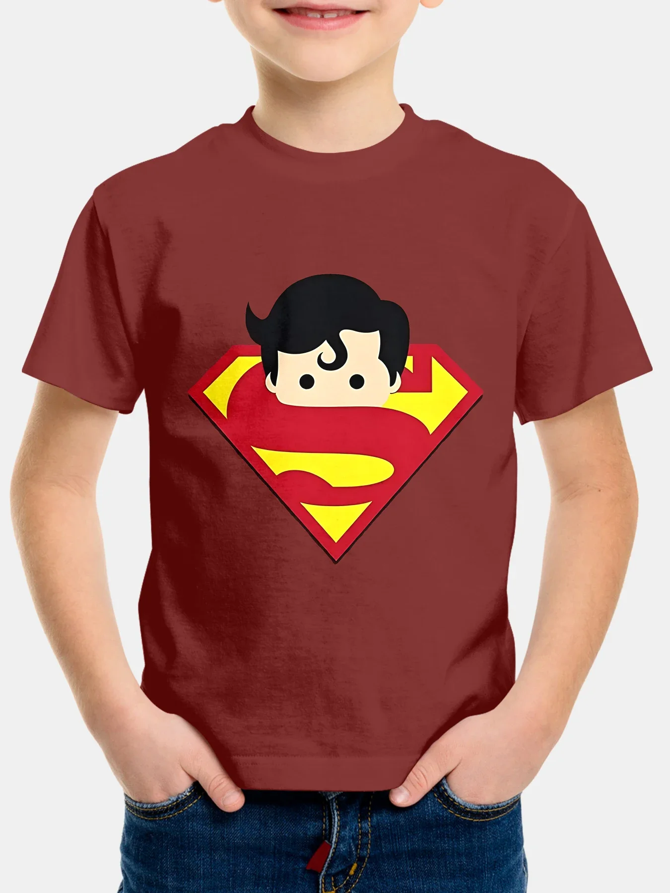 

Cartoon Superman Logo 3D Print Baby Clothing 5 To 14 Years Male Outdoor Clothes for Children Boy Girl Child T-Shirt Top Shirts