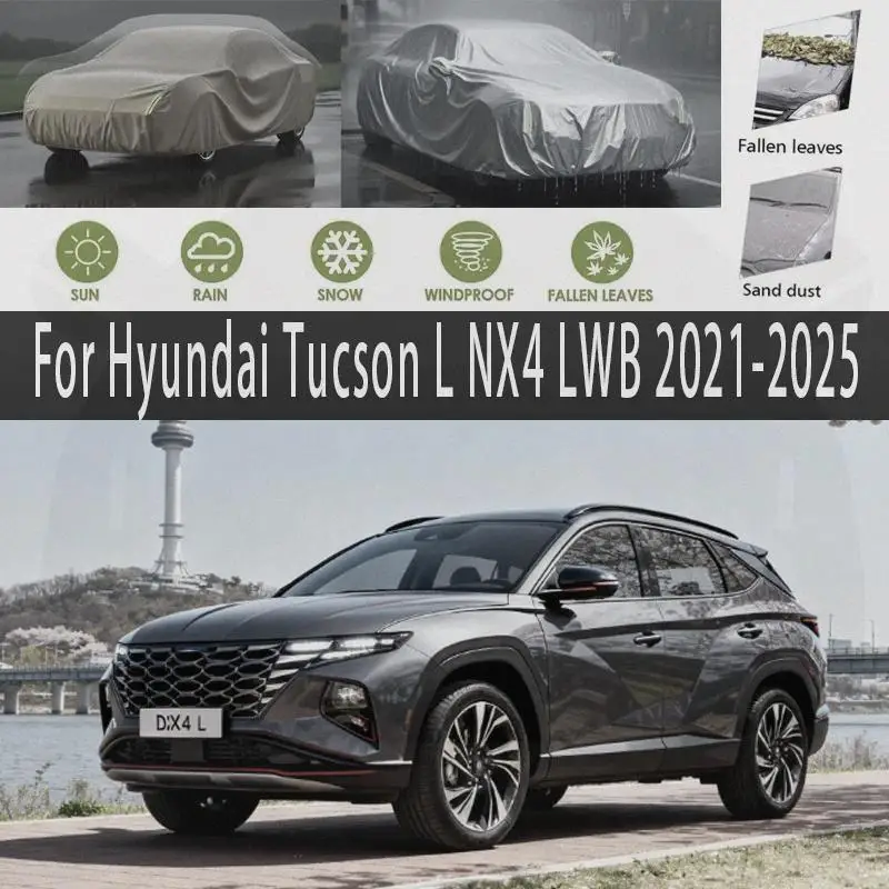 

For Outdoor Protection Waterproof Dustproof Full for Hyundai Tucson L NX4 LWB 2021 2024 2025 Car Covers