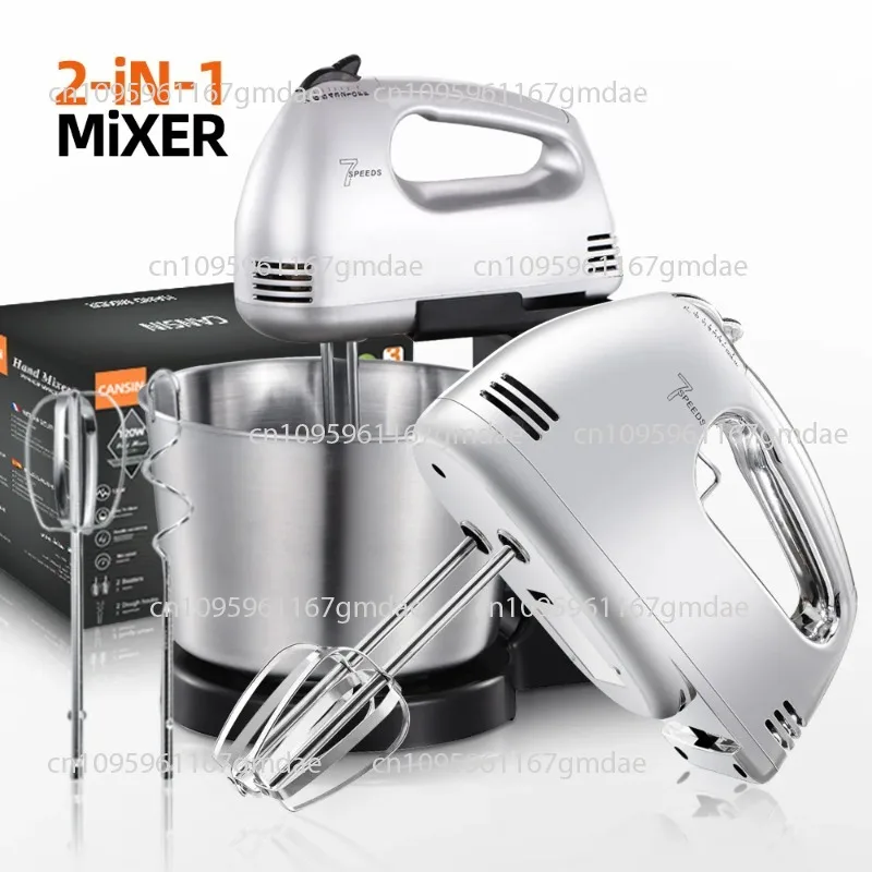 Batidora De Mano eléctrica personalizada para cocina casera, batidoras De mano eléctricas De 7 velocidades para alimentos, harina, masa, pastel, huevos