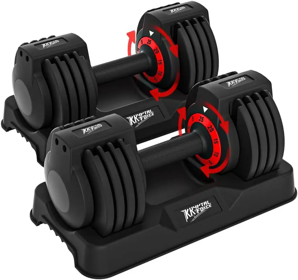 Pair Adjustable Free Weight Dumbbells 50 100 110 Lb Hand Barbell Set