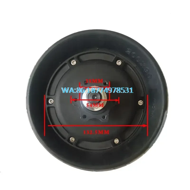 Wmwmnu 8 Inch 48V Hub Motor Wheel Double Shaft for Scooter