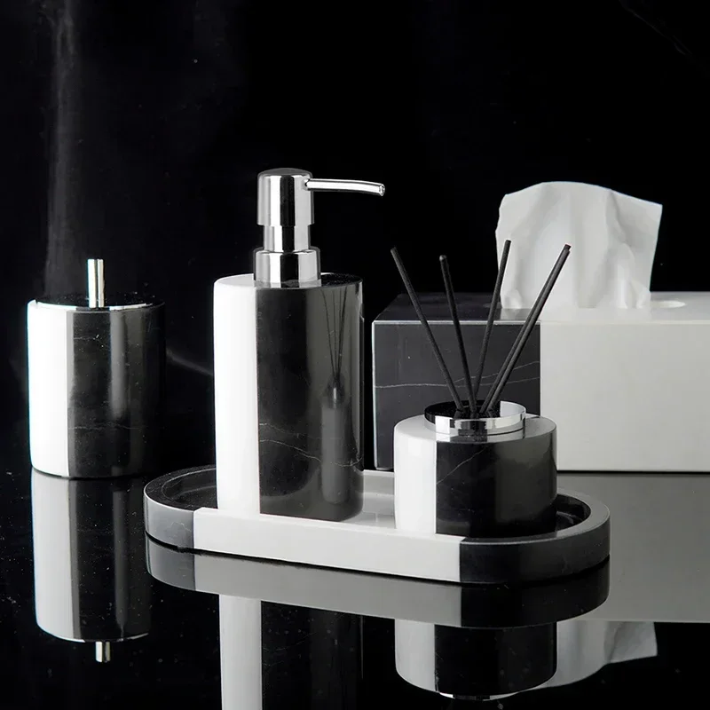 set-in-marmo-naturale-bianco-e-nero-per-dispenser-di-sapone-da-bagno-porta-batuffoli-di-cotone-porta-spazzolino-portasapone-vassoio-set-da-bagno