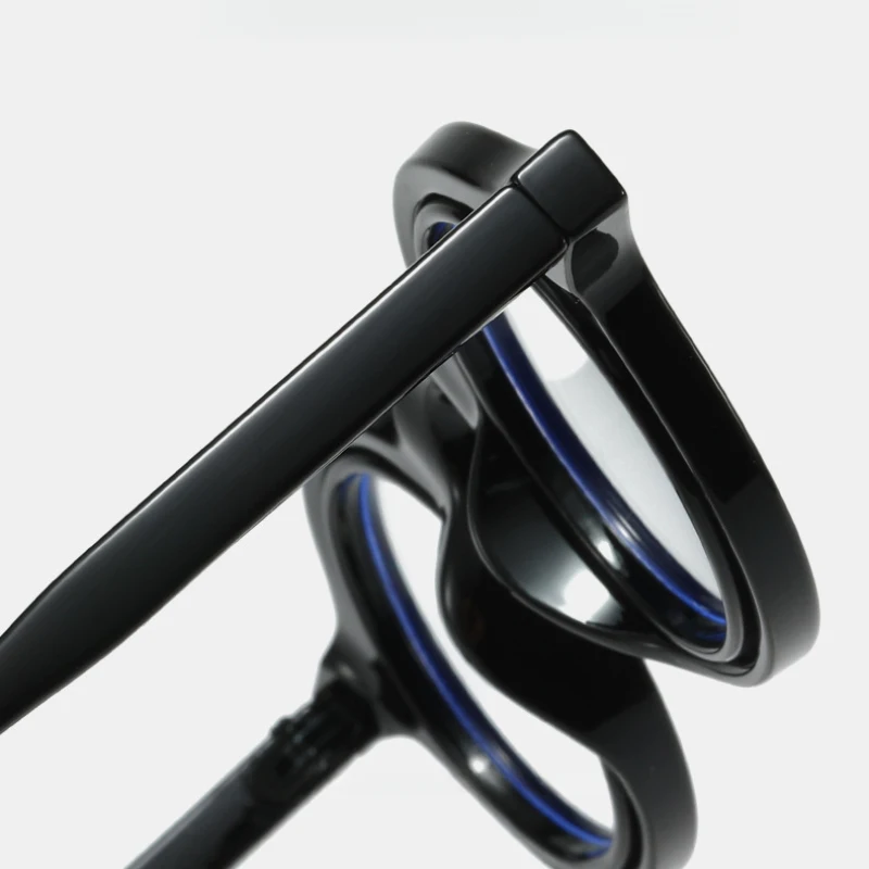 Speical Retro Round Small Frame Glasses Men Women Color Patchwork Vintage Anti BLue LIght Optical Eyeglasses