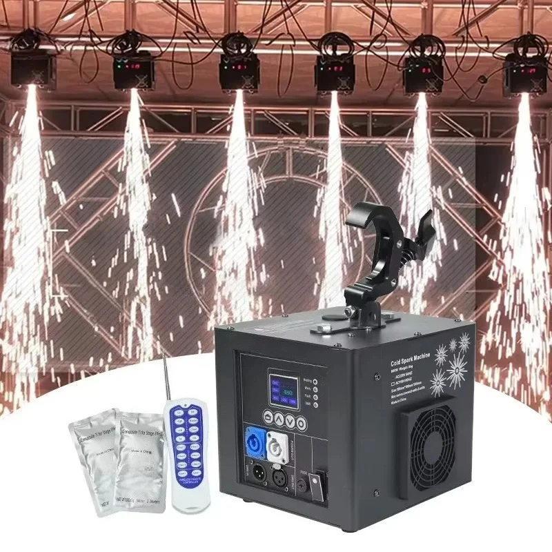 4 Pcs 800W Inverted Hanging Upside Down Cool Fire Works Cold Spark Fountain Machine for Wedding Stage-DOROTHY