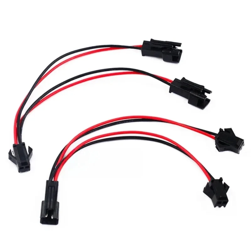 5PCS SM2.54mm terminal wire, one-minute two-point cable, one-to-two LED connection wire, extension wire, 2P male-to-female
