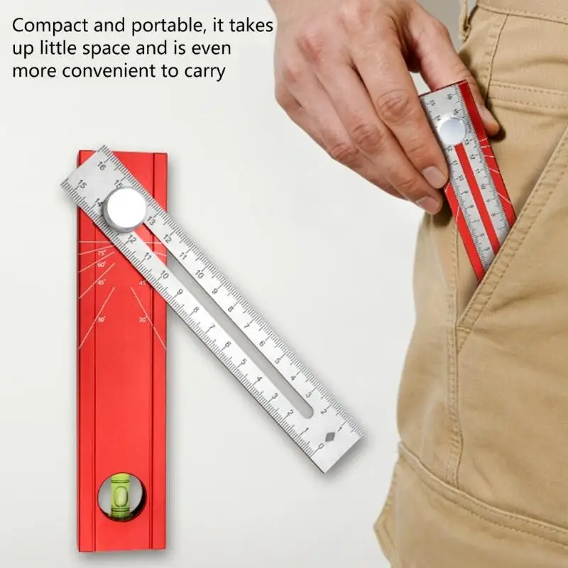 L43A High Accuracy Aluminum Alloy Measuring Tool For Woodworkers And Builders