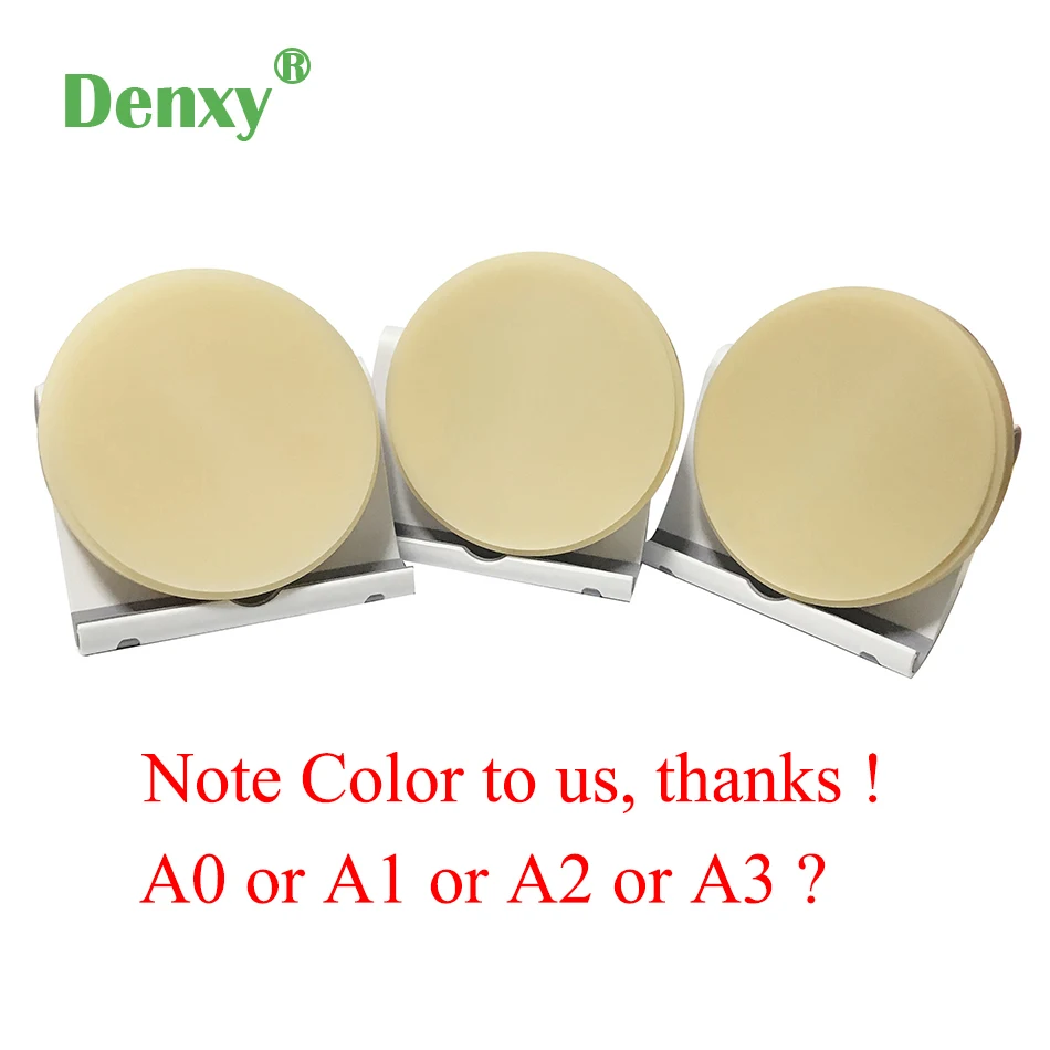 Denxy 5pcs Dental PMMA Blocks PMMA Milling Discs Dental Material Lab For Make Temporary Bridge Dental Restorations Resin Block