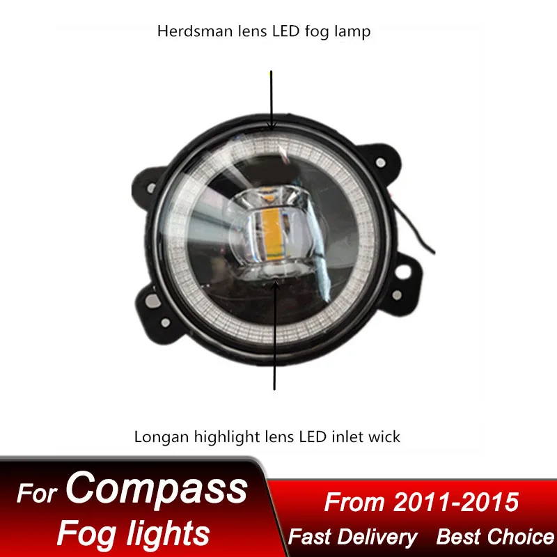 

Car Fog lamp For Jeep Grand Cherokee 11-15 LED Daytime running light Upgrade High Configure Projector Lens Accessories Kit