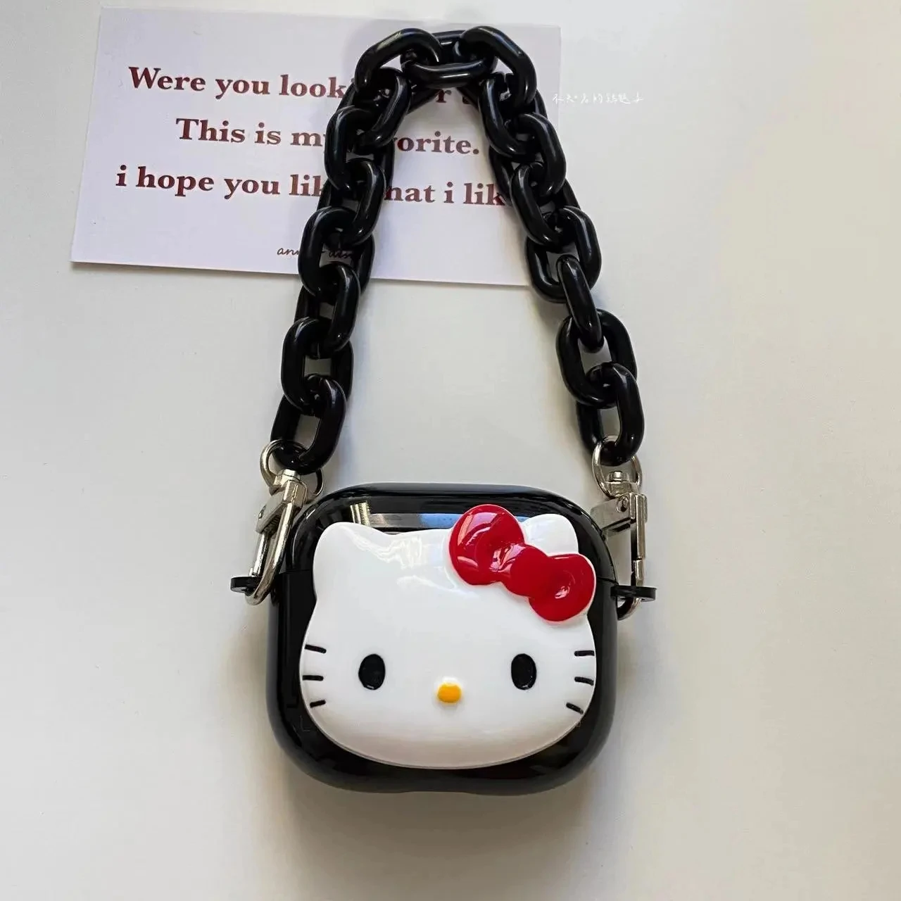 

For Airpods Pro 2 Case,Hello Kitty Red Bow Case For Airpods Pro,Soft TPU Protective Earphone Cover For Airpods Case For Girls