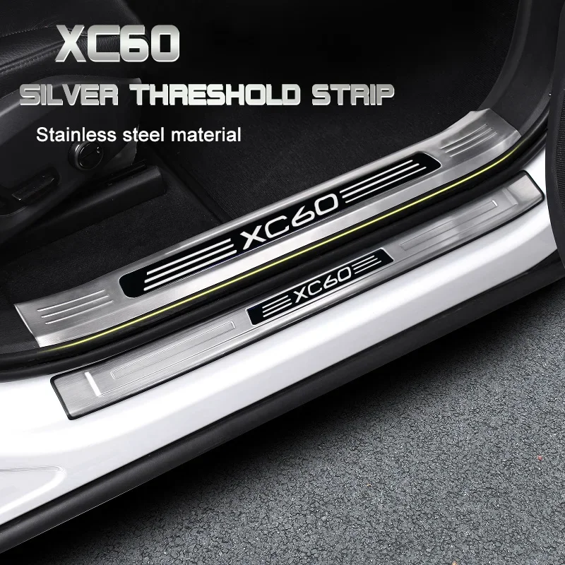 

Модифицированная пороговая панель для Volvo xc60 S60 V60 V60CC, приветствуются аксессуары из нержавеющей стали