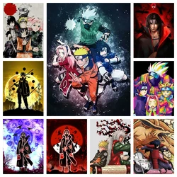 Handmade DIY Japanese Anime Diamond Painting Kit Naruto Cross Embroidery Uchiha Itachi Diamond Mosaic Home Decoration Kids Gift