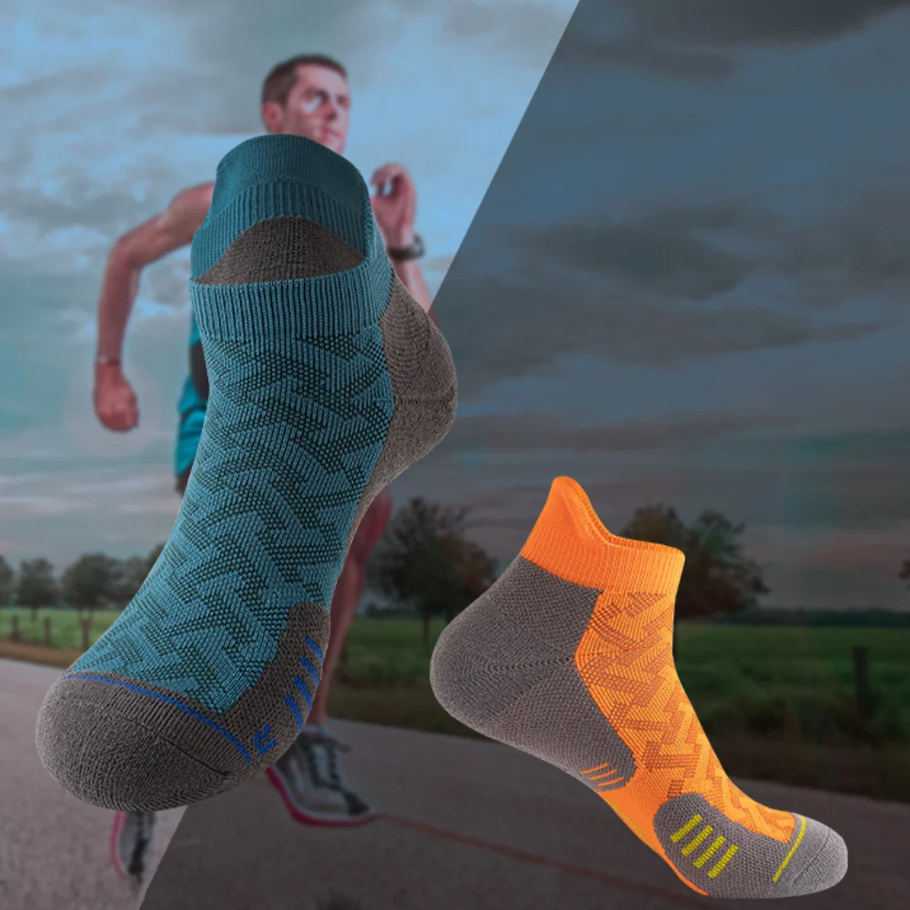 

Fashion Mesh Men Sports Short Ankle Socks Elastic Anti-sweat Men's Running Short Tube Socks Anti-slip Breathable Fitness