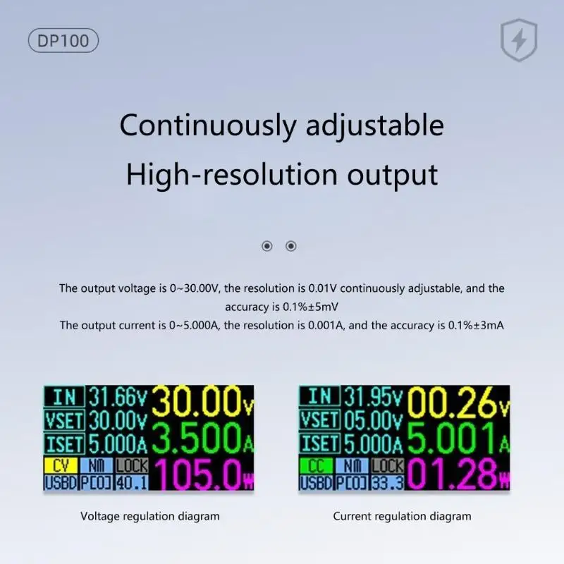 Variable digital R53C Fuente alimentación corriente continua 30 V 5A Regulador para Laboratorio