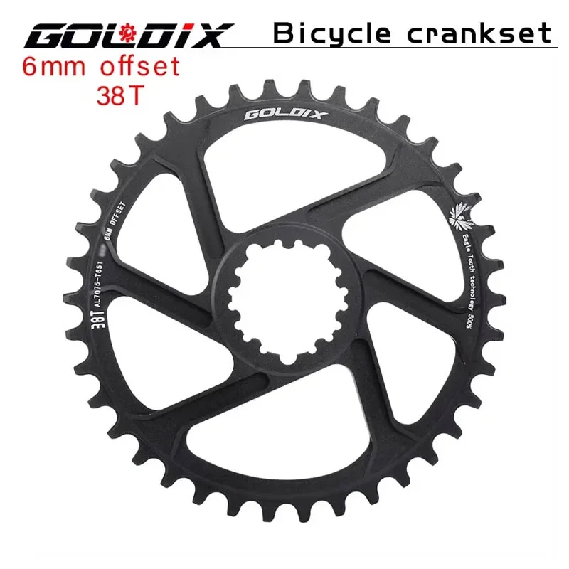 

GOLDIX MTB Bicycle Chainring 0/3/6mm Offset 30/32/34/36/38T Bike Chainrings For XX1 X9 XO X01 NX Direct Mount bike parts