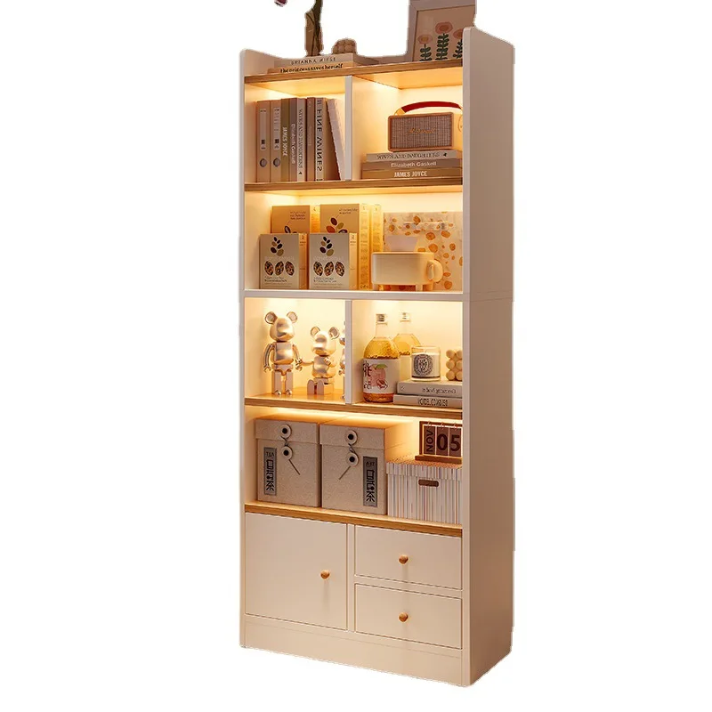 

Bookshelf Shelf Floor-to-ceiling multi-layer storage bookcase Living room Home storage display cabinet Shelf next to TV cabinet