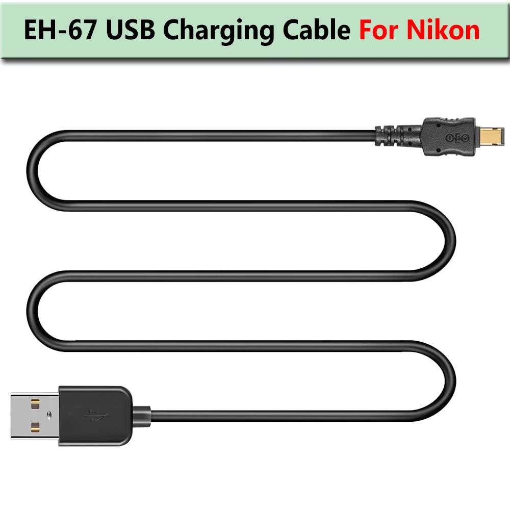 EH-67 USB Charging Cable For Nikon COOLPIX L100 L105 L110 L120 L310 L320 L330 L340 L810 L820 L830 L840 S830 B500 Digital Camera