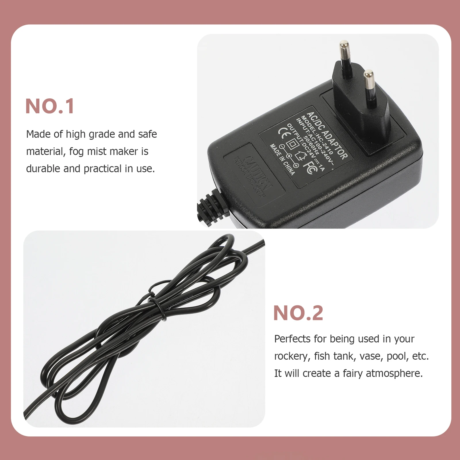 

Electronic Atomization 36CM16MM Air Mist Maker for Aquarium Pond Garden Water Feature Fog Generator Halloween Decor Mini