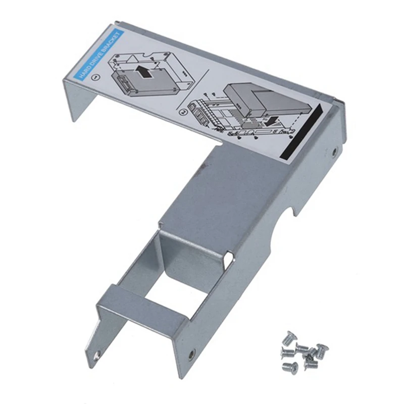 10 шт. 3,5-дюймовый на 2,5-дюймовый серебряный кронштейн для жесткого диска Caddy для DELL R420 R430 R510 R520 T620 R710 R720 R730 9W8C4 адаптер конвертера