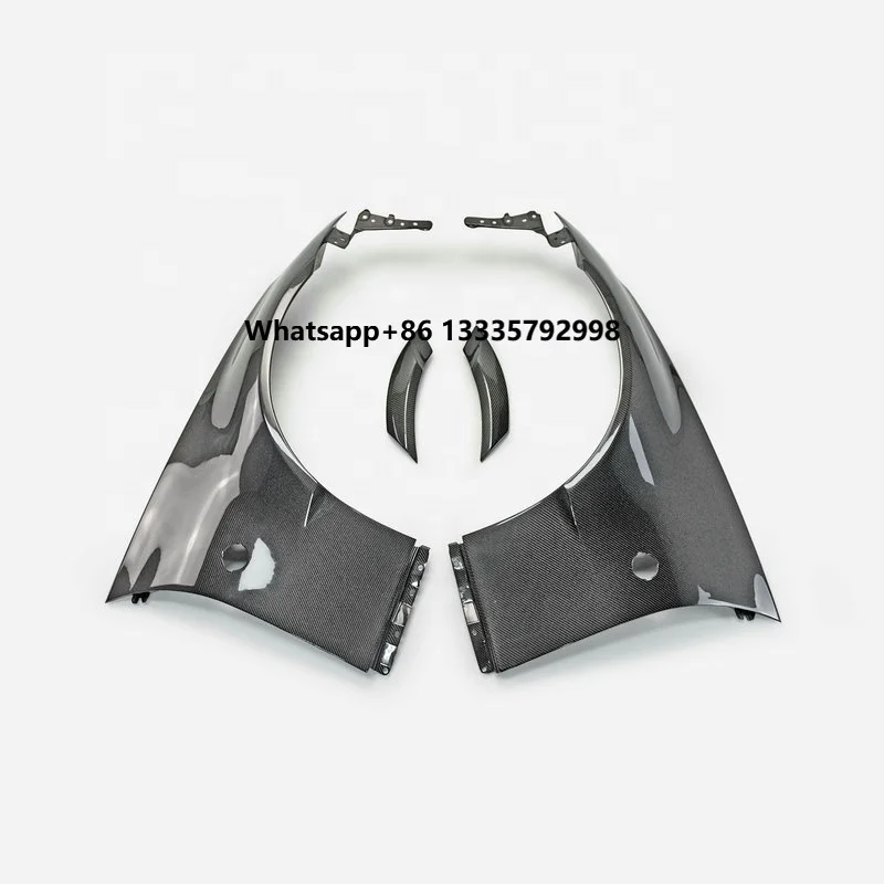 

Carbon Car Parts Fit for Nissan 09 Onwards 370Z Z34 Fairlady WBS Style Carbon Fiber Front Fender +30mm (4Pcs) High Quality