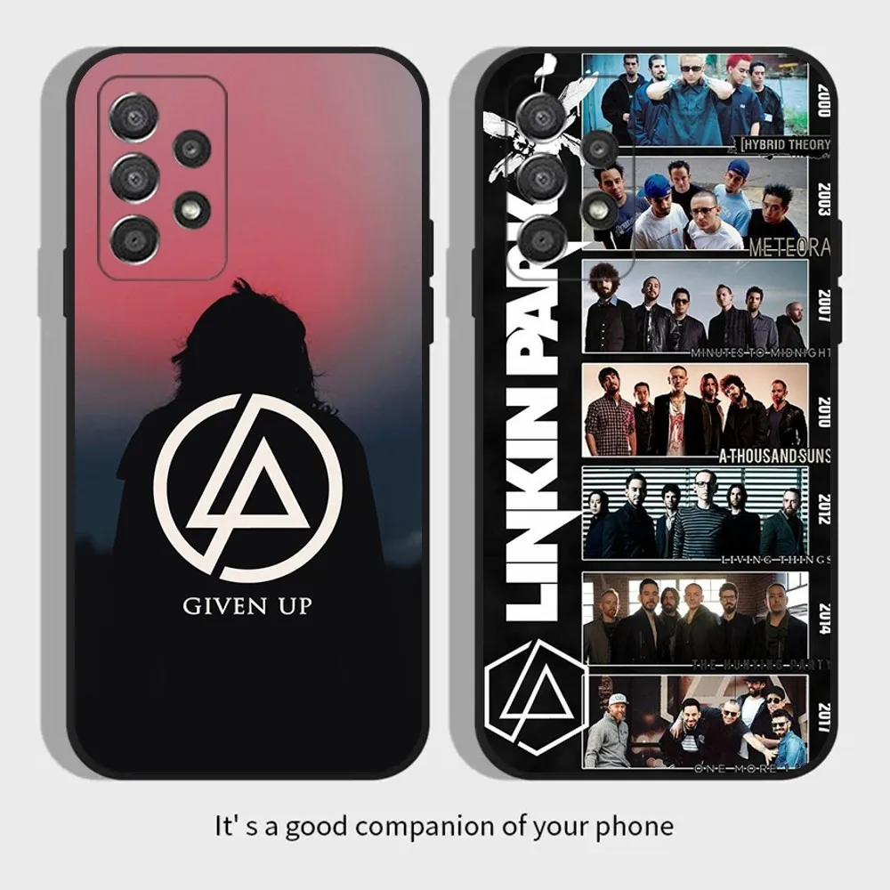 Band L-LinkinS Cool P-Park Phone Case For Samsung Galaxy A13,A21s,A22,A31,A32,A52,A53,A71,A80,A91 Soft Black Cover