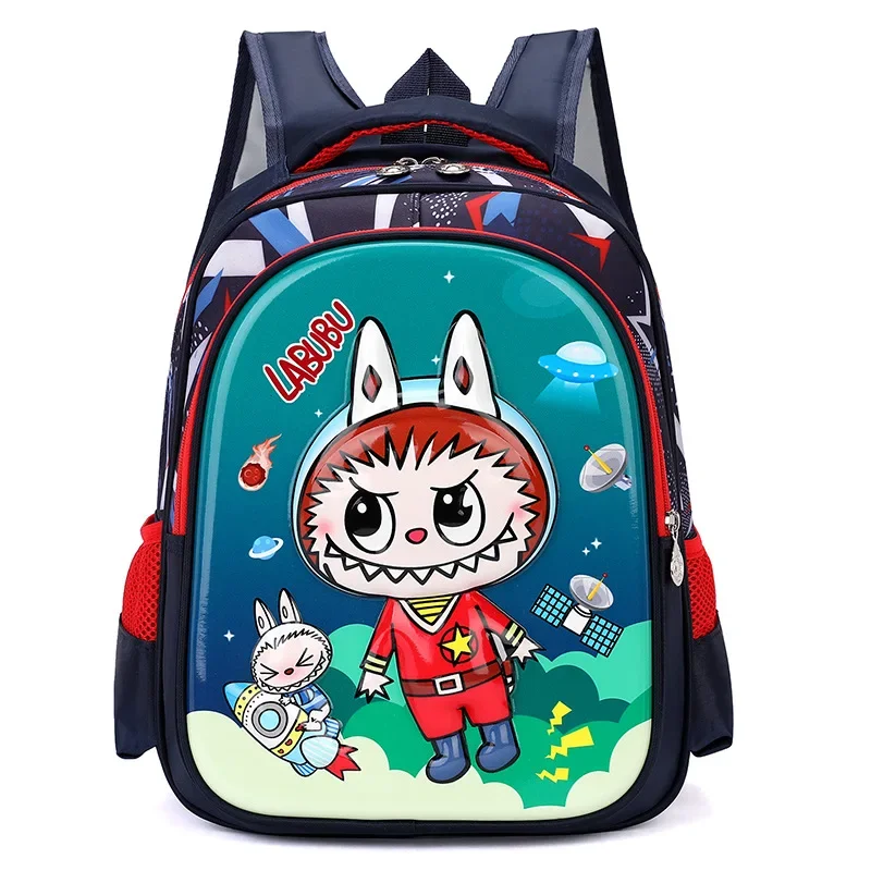 

LABUBU Backpack cartoon Children's backpack fashion 3D Large Capacity Kindergarten Schoolbag Boys and Girls Student Bag