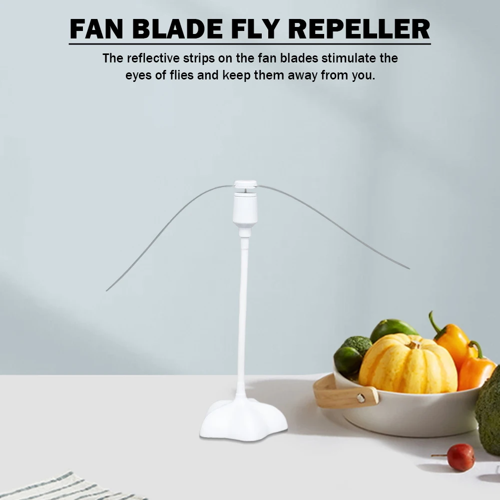 Insect Killer Portable Control Table Fan Blade -free Keep Flies Away Battery Powered Bugs Food Protector