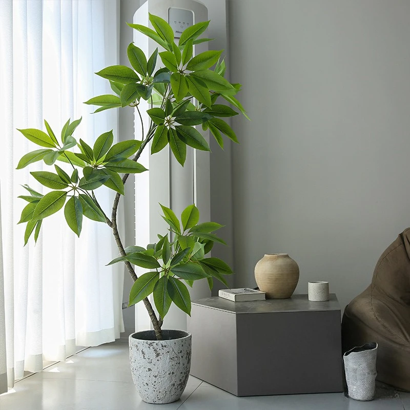 

Simulation of green plants shaped large leaf umbrella indoor large decorative ornaments sofa ornaments hotel decoration